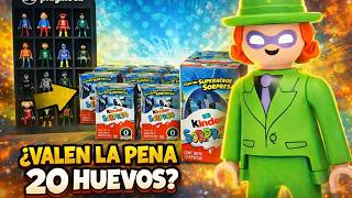 ¿SERÁ que con SOLO 20 HUEVOS KINDER SORPRESA se puede COMPLETAR la COLECCIÓN DC PLAYMOBIL?