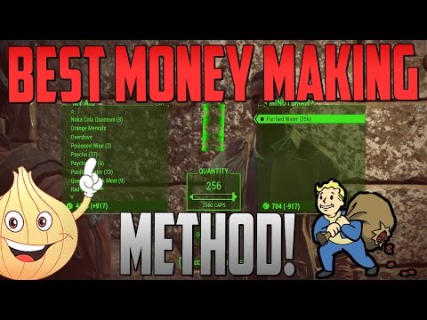 Fallout 4: Best Way To Earn Bottle Caps | Fastest Way To Make Money!