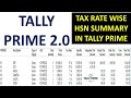 TALLY PRIME 2.0 | HSN SUMMARY WITH GST RATE IN TALLY PRIME |TAX RATE WISE HSN SUMMARY IN TALLY GSTR1 Mp3 Song