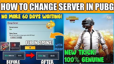 HOW TO CHANGE SERVER IN PUBG MOBILE || FIX SERVER BEFORE 60 DAY