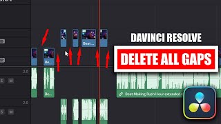 Delete All Gaps on Timeline [ DaVinci Resolve Tutorial ]