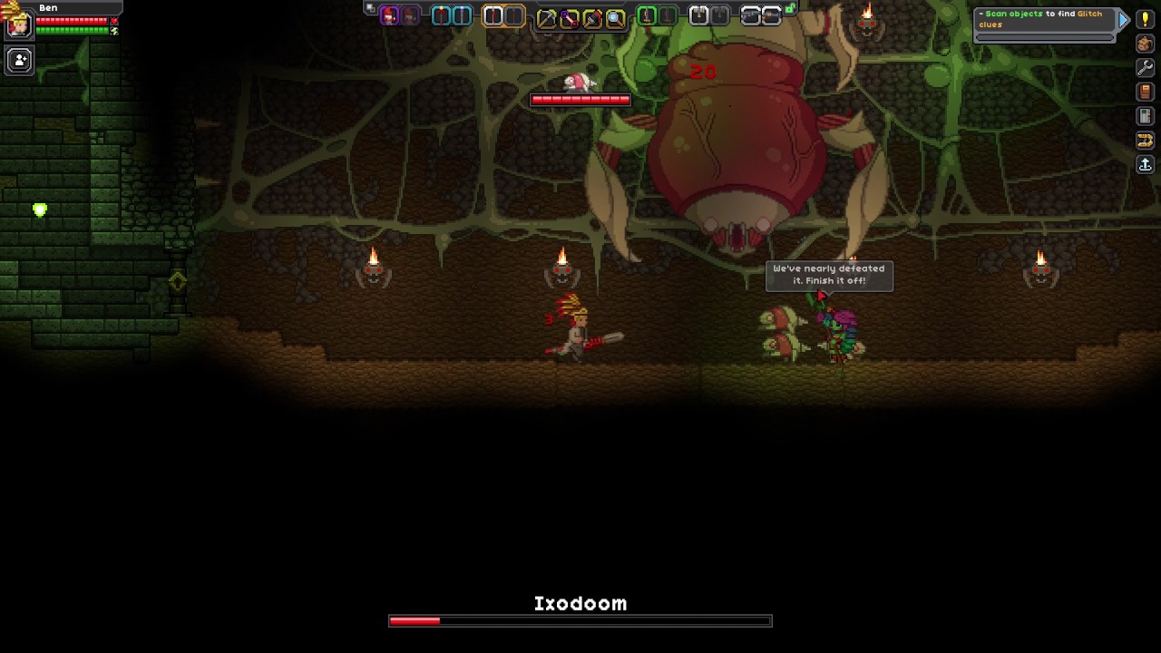Starbound Ixodoom Fight