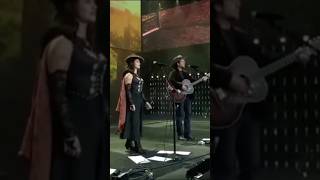 Such a special moment at @FarmAid  singing #UnknownLegend with @SierraFerrell!