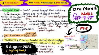7 August 2024 The Hindu Notes Pib Notes Handwritten Notes For Upsc Ias ...