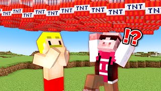 【マイクラ鬼畜】ダメージを受けるとTNTが降る世界でエンドラ討伐！