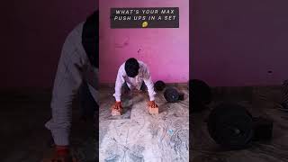 what's your max push ups in a set #pushups #gym #homeworkout #viral #short