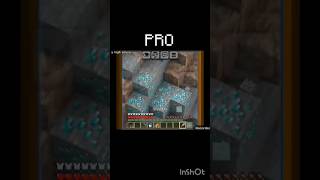 Minecraft Noob vs Pro vs Hacker 😱🔥 #shorts #minecraft