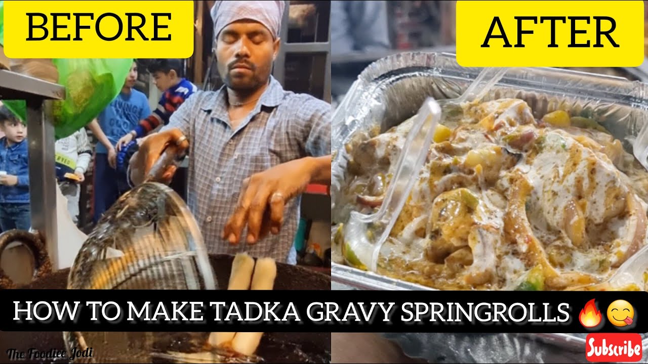 Tadke Wale Gravy SpringRoll Kaise Banaye Gravy SpringRoll Recipe