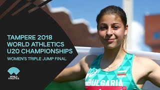 Women's Triple Jump Final - World Athletics U20 Championships Tampere 2018