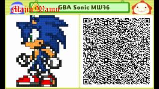 Pushmo: GBA Sonic Custom Level 36 QR Code