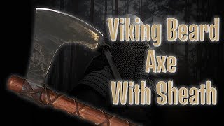 Viking Beard Axe with Sheath - Medieval Collectibles