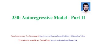 330 |Autoregressive| |Models| |Part 2|
