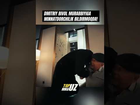Dmitriy Bivol murabbiyiga minnatdorchilik bildirdi. TOP_MMAUZ (@ushatayka)