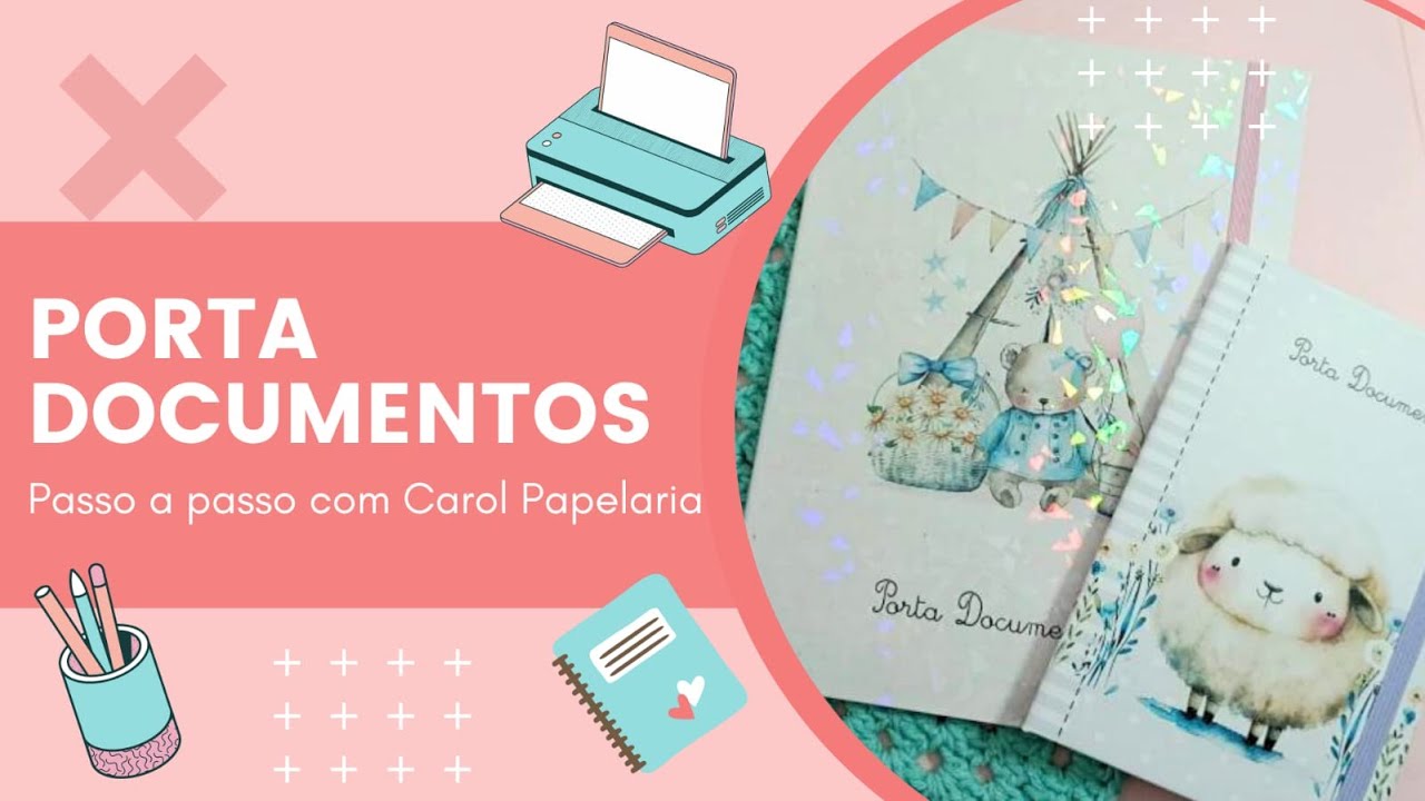 Porta Documentos A5 - Encadernação - continuação do video anterior