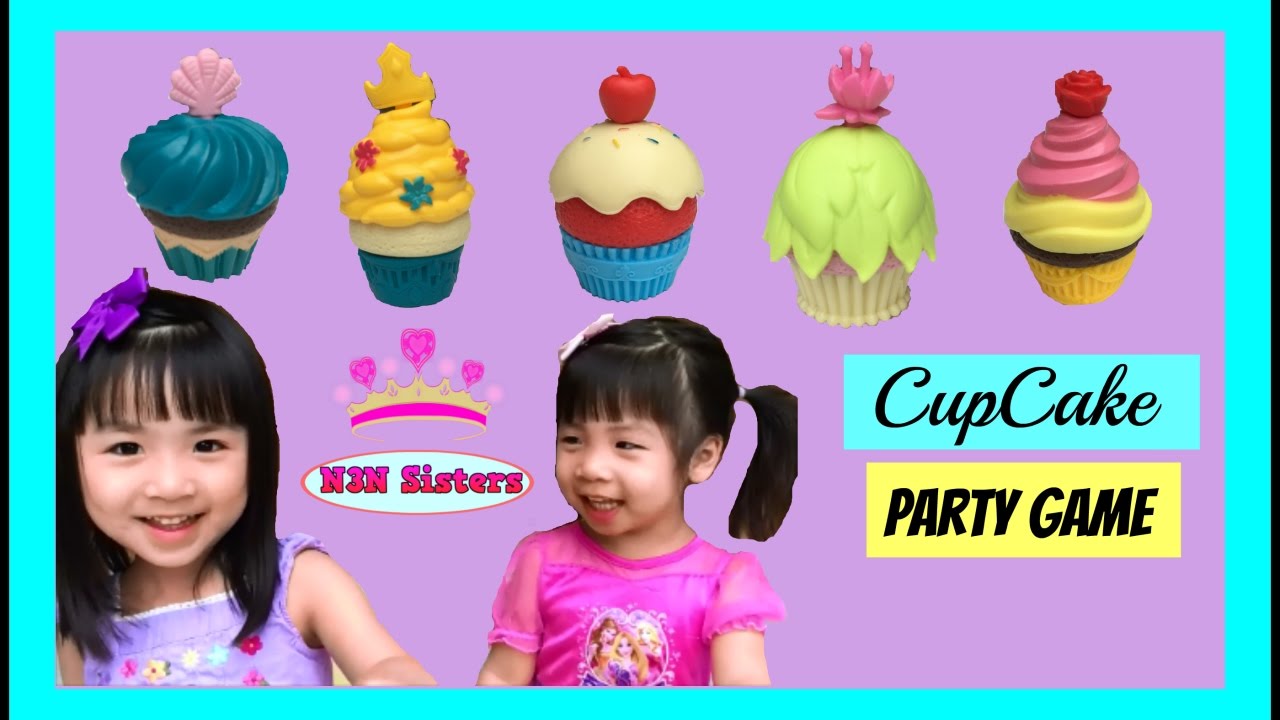 DISNEY PRINCESS Enchanted Cupcake Party Game. Cinderella, Ariel. KIDS