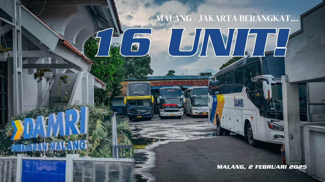 SERAME APA PENUMPANGNYA??? Sambang Garasi Kantor Damri Cabang Kota Malang