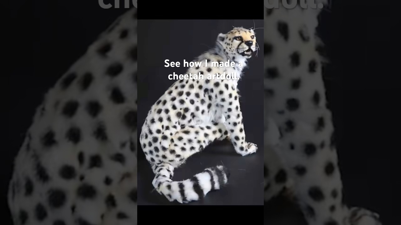 Back to regular scheduling 😂. See how I made a cheetah artdoll. #artdoll #fauxtaxidermy #cheetah