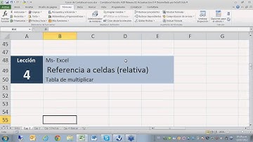 Software contable ContaPyme - ContaExcel Add In - Repaso - Referencia relativa a celdas