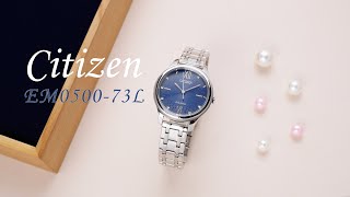 Review đồng hồ Citizen EM0500-73L máy pin được trang bị công nghệ Eco-Drive (Năng Lượng Ánh Sáng).