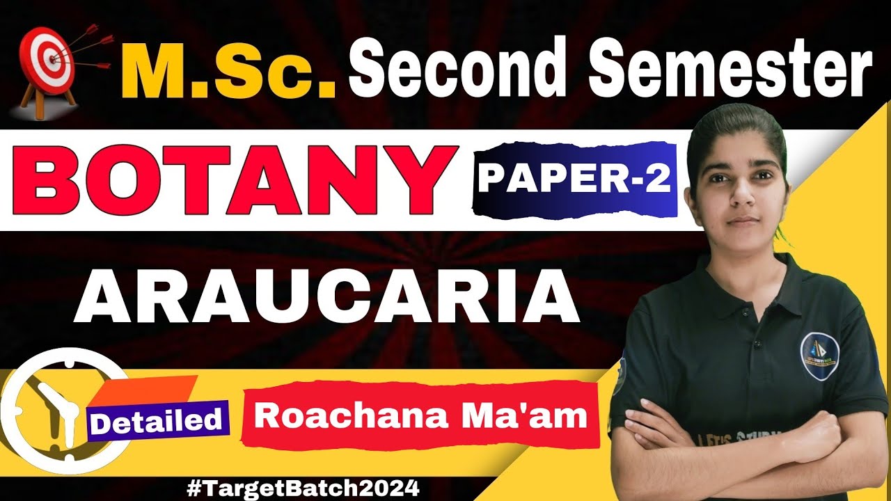 Araucaria | M.Sc. Botany 2nd Semester | Paper 2nd | Rochna Ma'am