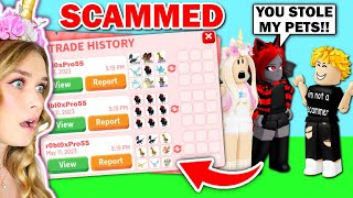 PROOF My Best Friend Got SCAMMED In Adopt Me! (Roblox)