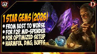 Best 1-Star Gems in 2026 + Synergy Setup | Optimized Setup | Diablo Immortal