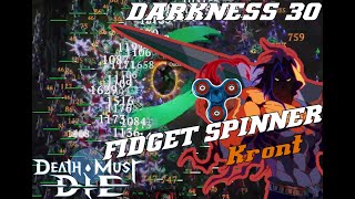 THIS FIDGET SPINNER KRONT BUILD IS INSANE IN DARKNESS 30!!!