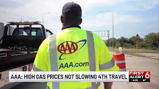 AAA: High gas prices not slowing 4th travel