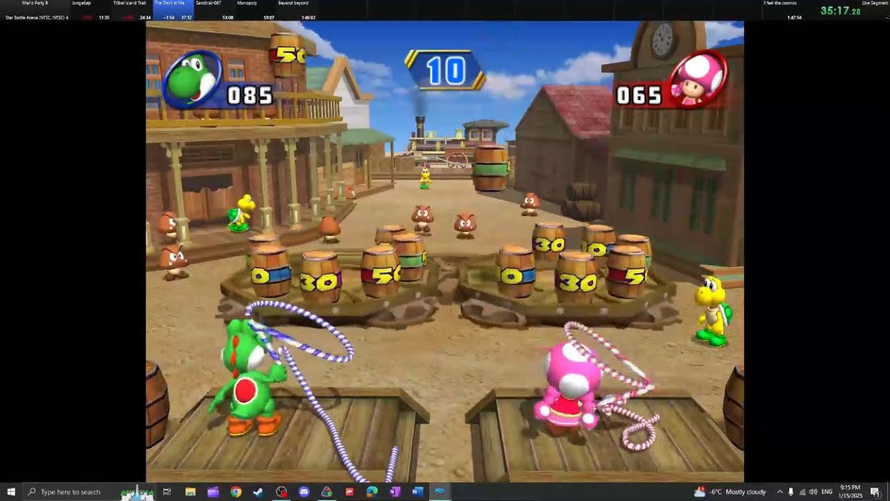 Mario Party 8 - Star Battle Arena speedrun [