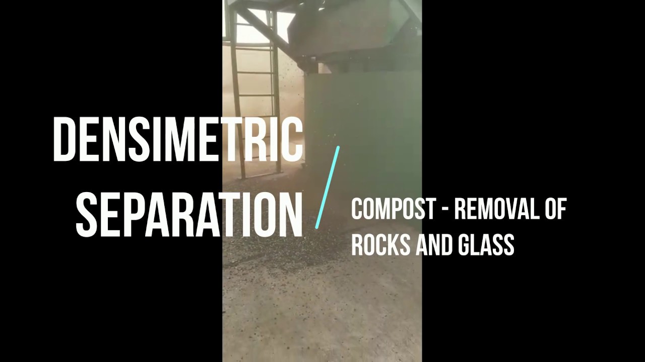 Densimetric Separation Rock Glass from Compost www separationexperts com