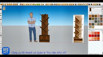 04_Vẽ kệ sách đơn giản bằng lệnh vẽ tấm của Plugin AFU_HT và HT_Toolbar cho SketchUp