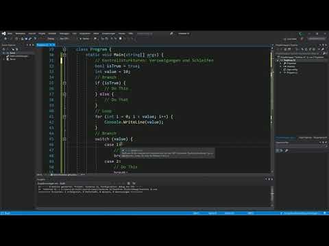 C# Was macht der Doppelpunkt bei switch-Verzweigungen?