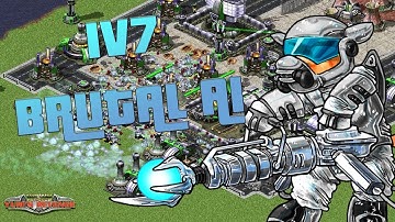 1v7 BRUTAL AI - Chrono war ( Command & Conquer - Yuris Revenge )