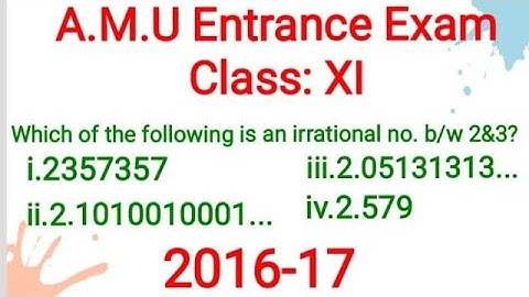 A.M.U Entrance Exam/Class: XI(Science Stream)/Dipp.Engg./2016-17/ Solution of Math