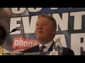 DERECK CHISORA VS  TYSON FURY II PRESS CONFERENCE