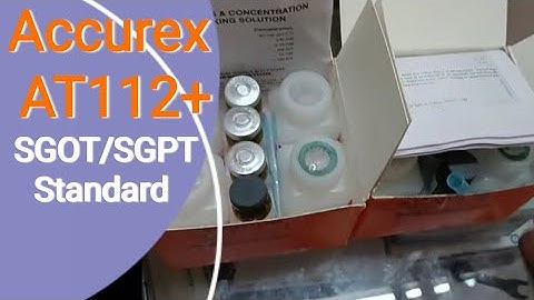 How about "Accurex AT112+ Biochemistry Analyzer: SGOT & SGPT Calibration  Tutorial"?