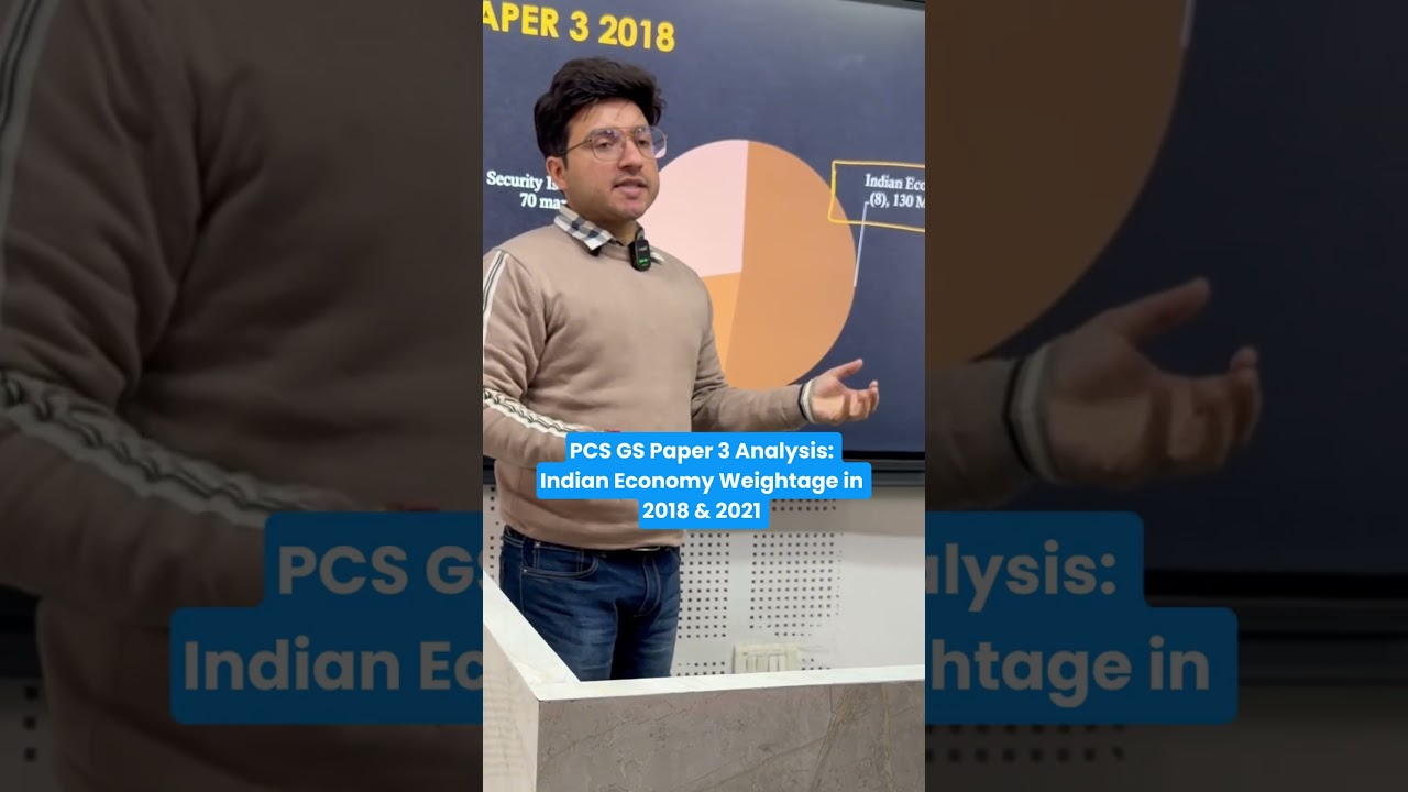 Анализ экзаменационного задания PCS GS Paper 3 | Распределение баллов по индийской экономике в 20...