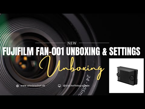Fujifilm Cooling fan FAN-001 Unboxing and Settings - YouTube