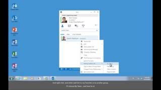 Celebrity Training- Make the switch to Lync 2013- Find and Add Contacts in Lync 2013-  Video 1 of 5 Profile
