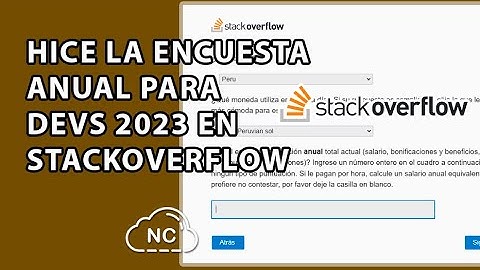 HICE LA DEVELOPER SURVEY 2023 DE STACK OVERFLOW