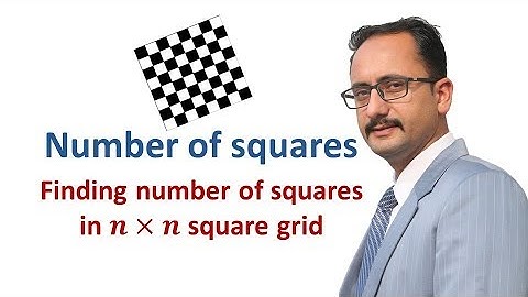 Number of Squares in n*n square grid