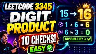 Aug 6, 2026 - Leetcode Problem #3345. Smallest Divisible Digit Product I