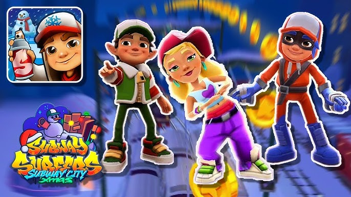 Subway Surfers X-mas Elf Jake vs Elf Tricky vs Elf Yutani Gameplay