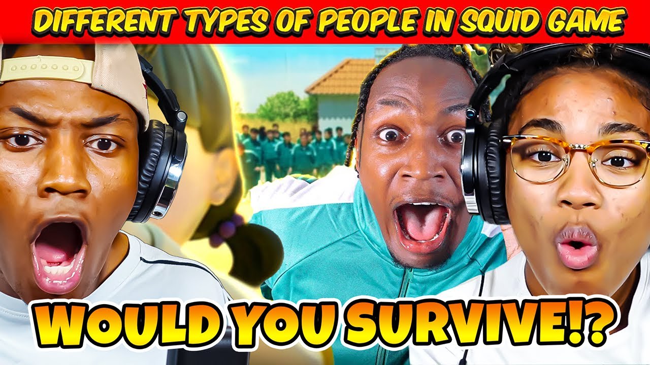 ВЫИГРАЛИ ЛИ ВЫ В ИГРЕ «КАЛЬМАР»?! | РЕАКЦИЯ РАЗНЫХ ТИПОВ ЛЮДЕЙ НА ИГРУ «КАЛЬМАР»!