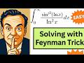 Monster trig integral solved with Feynman's trick of integration!