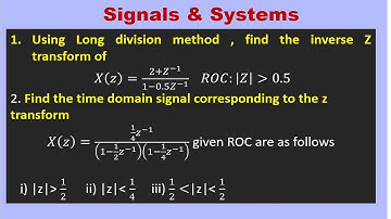 Determine Inverse Z transform given function.