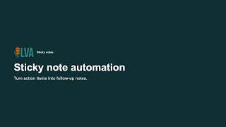 4.1. Sticky note automation | OLVA Tutorial
