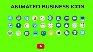 Animated Business Icon | Green Screen | After Effects | Motion Graphics