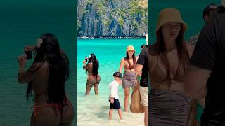 Maya Bay Beach Sand And Sea Summer Holiday Hot Day 37