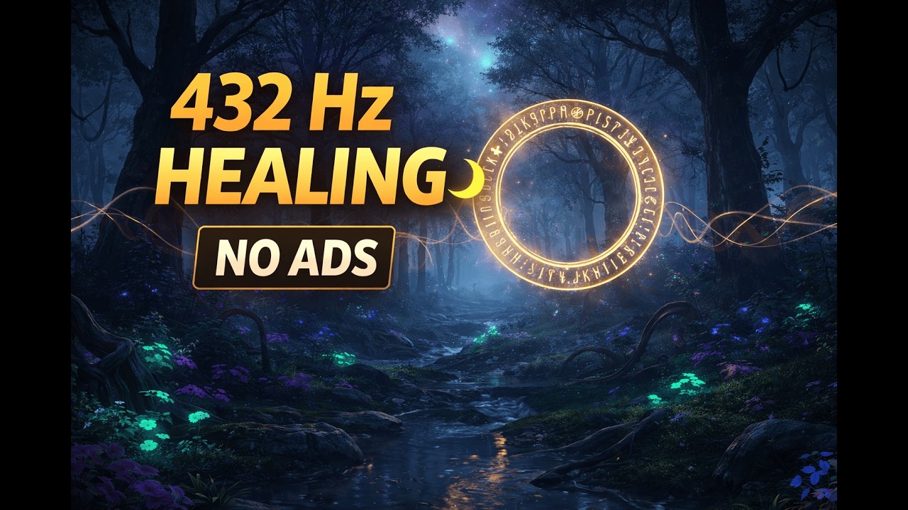 432 Hz Healing – Deep Healing Sleep Music (NO ADS) 🌙Fall Asleep in Minutes 1 Hour Powerful Frequency
